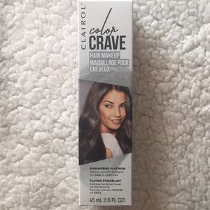 COPY - Hair makeup, shimmering platinum. Clairol